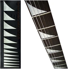 White Shark Fin Guitar Fingerboard Inlay Sticker Decal Fret Markers