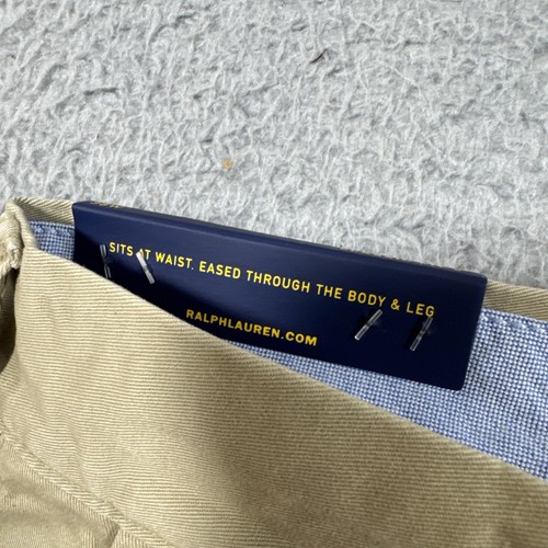 $89 NWT Polo Ralph Lauren Chino Shorts Men 38 x 6" Stretch Classic Fit Khaki - Picture 6 of 12