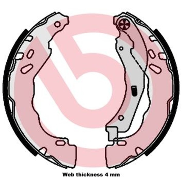 Brembo Bremsbackensatz Hinten CitroËN C3 C4 DS3 Peugeot 208 1 208 2 DS 3 Opel-image
