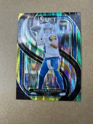 Matthew Stafford SP 2024 Select #182 Premier Level Green/Yellow