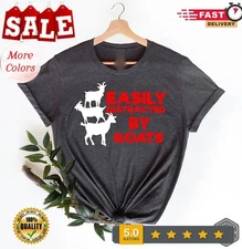 Goat shirt, Goat Mom, Easily Distracted by Goats Shirt, goat lover shirt, Cou...