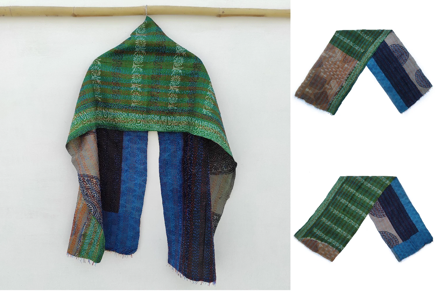 Silk Scarf Neck Wrap Stole Dupatta Embroidered Scarf Women Fashion Scarves