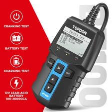 🔋 TOPDON BT100 Digital Battery Analyzer 12V Car Battery Load Tester 100~2000CCA