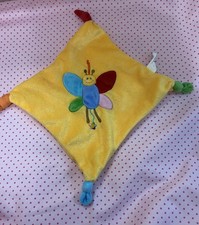 Schmusetuch Bambia Schmetterling orange gelb Schnuffeltuch Kuscheltuch  NEUwer