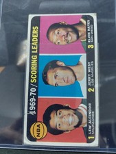 Topps 1969-70 Scoring Leaders #3 Elvin Hayes Jerry West Lew Alcindor NBA