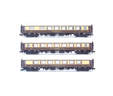 Rake Of 3 x Graham Farish N Gauge Pullman Umber & Cream Coaches