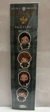 NEW Outlander Set Of 4 Magnetic Page Clips Claire,Jamie,Brianna,Roger Bookmarks