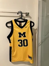 #30  University of Michigan basketball  jersey  youth medium