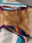 Metallic Pink Multicolor Knot Heeled Sandals — photo 5
