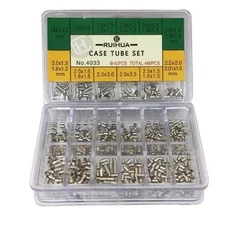 20 Sizes 480PCS Stainless Steel Watch Case Crown Tube Set Watch Repair Part B