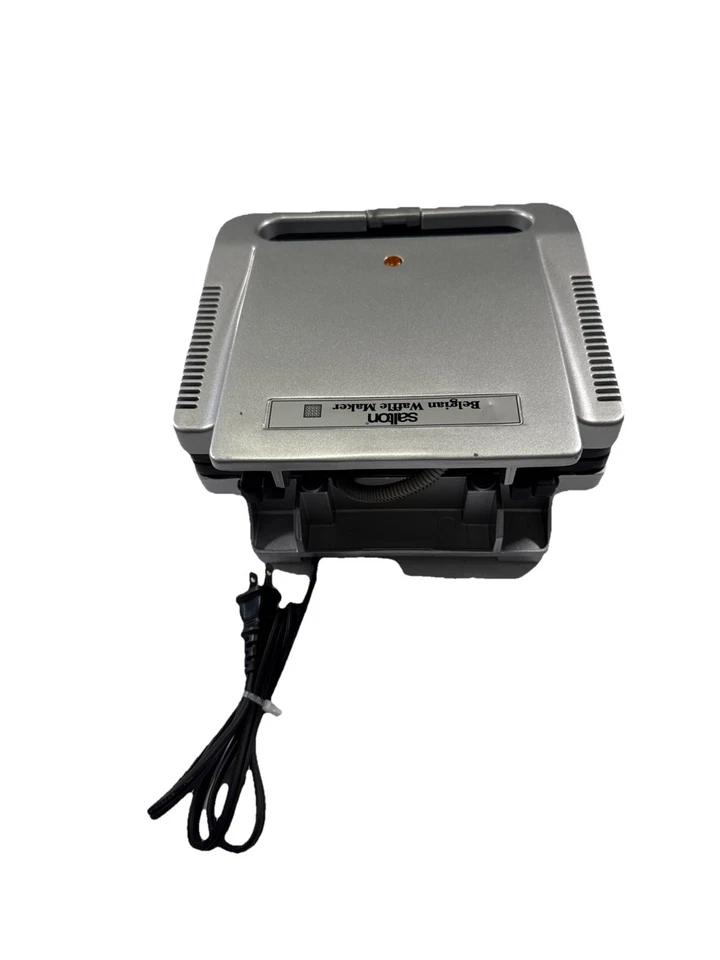 Gofrera Belga Salton Modelo WM4PLTVde Colección Eléctrica, PLATA Antiadherente Funciona Foto 4 de 4