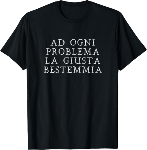 Camiseta Fidarsi Bene Ma Una Birra Meglio de Maglietta Con Scritta