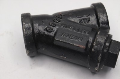 Mueller Carbon Steel Threaded Mesh Wye Strainer Black 1'' 21D09