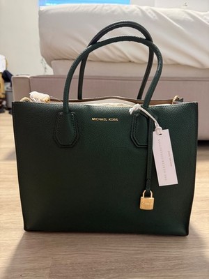 Michael Kors Mercer Studio Large Convertible Tote Moss Green
