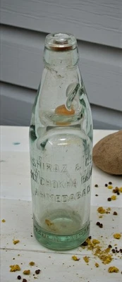 Antique Glass Soda 'Banta' Bottle Original Old Hand Crafted Made in Germany - Image 1 of 4