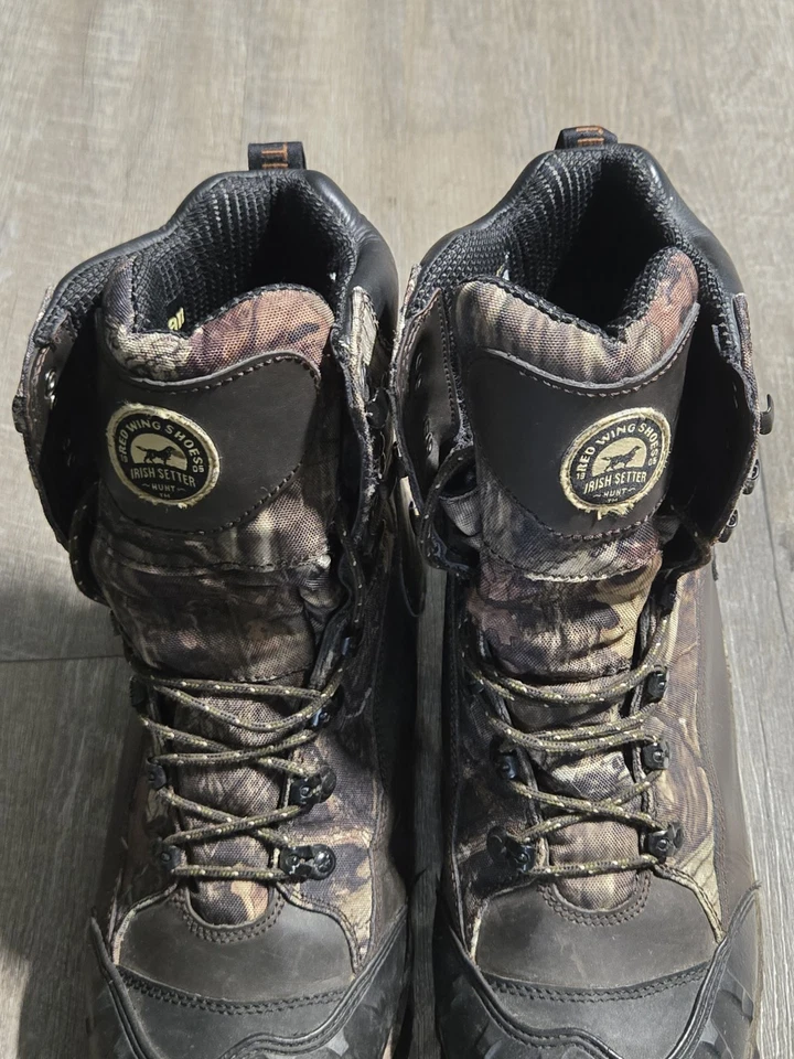 Red Wing Irish Setter Boots Mens 12 Grizzly Tracker 2859 Waterproof 1000G Camo - Image 4 of 4
