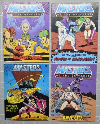Vintage Mattel MOTU HE-MAN Masters of the Universe Mini Comics Books Lot Of 4