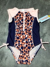 Cat  Jack One Piece Swimsuit Zip Shirt Snap Leopard Animal print