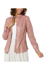 Kathy Ireland Women's Fashion 360 Jennifer ButtonUp Shirt Rose