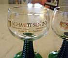 Bockling Valckenberg 1786,(1) & Schmitt Sohne wineglass, green beehive stem(2) 3 — photo 3