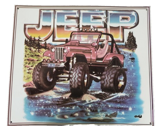Neon Clock Sign – 'Only In A Jeep Willy 4x4 All American Legend Since 1941' – Retro Wall Decor