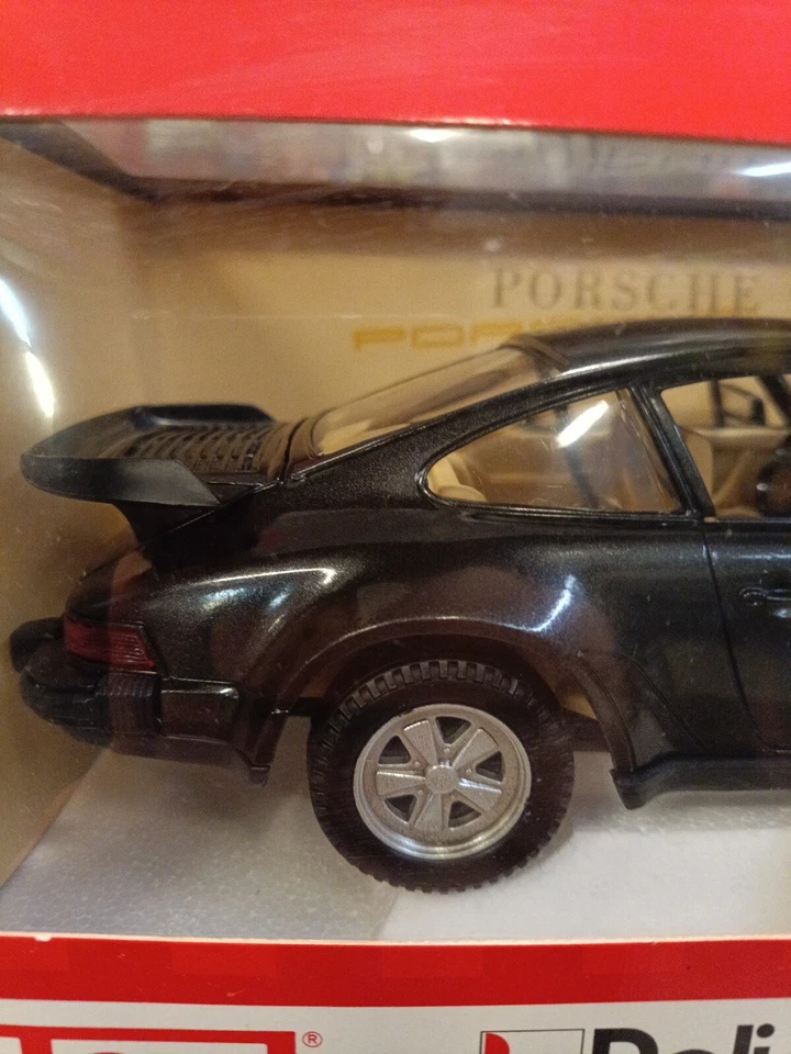Porsche 911 black Scala 1:16 Made in Italy Polistil Made in Italy Die-Cast Metal - Immagine 2 di 4