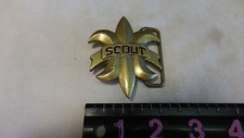 VINTAGE BRASS SCOUT BELT BUCKLE