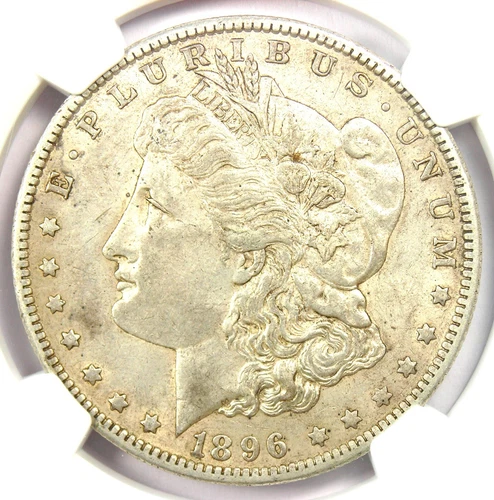 1896-O Morgan Silver Dollar $1 Coin - Certified NGC AU55 - Rare Date in AU55