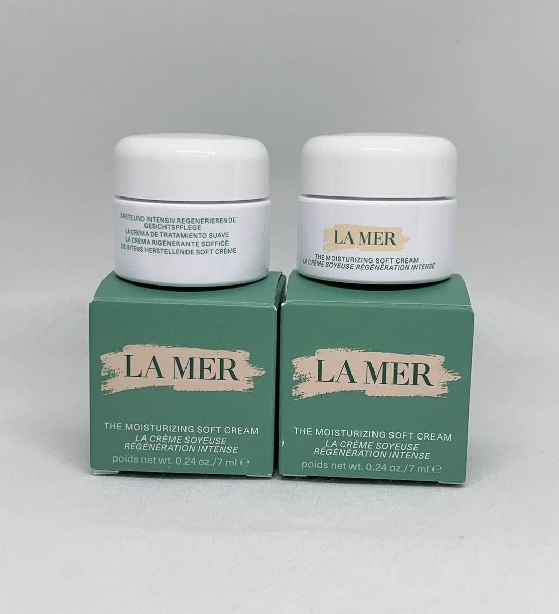 LA MER クリーム 7ml 2個 2 x La Mer The Moisturizing Soft Cream 0.24oz / 7ml Each Total