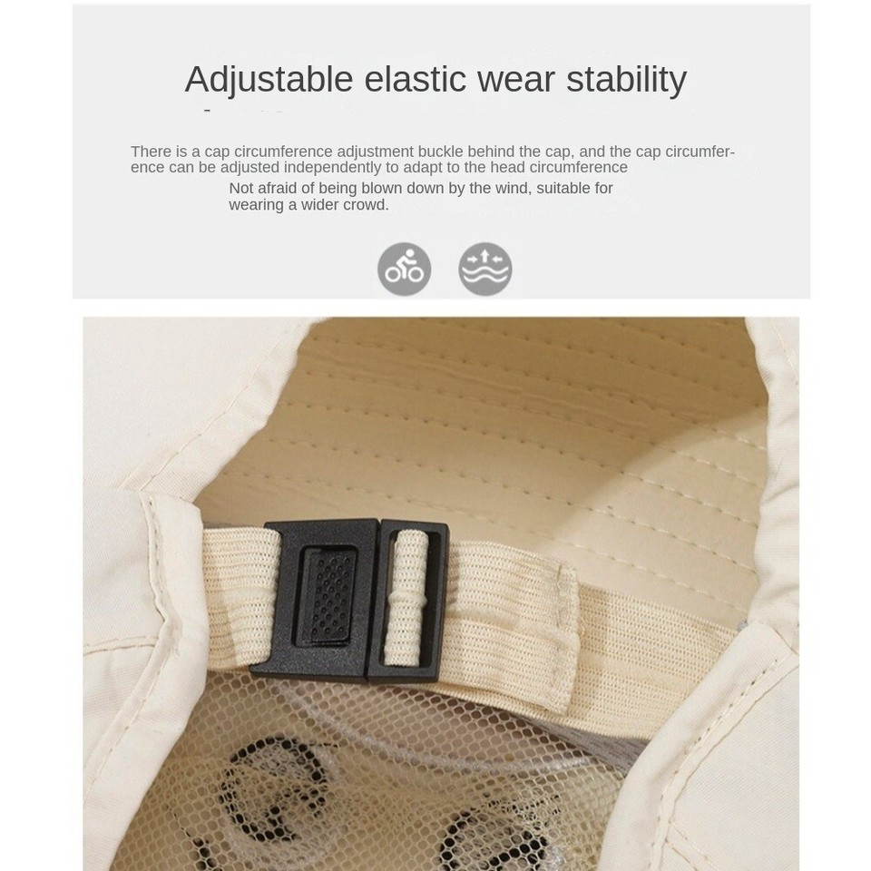 Sun Protection Sunscreen Hat Large Brimmed Neck Protection Caps Travel