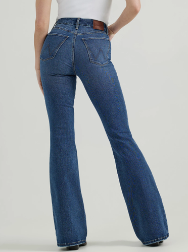 HOT DISCOUNT Women's Wrangler Bespoke High Rise Flare Jean, Lily (112359281) - Picture 2 of 7