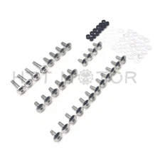 Motorcycle Fairing Bolt Kit Body Screws For 2001-2003 Suzuki GSXR 600 Silver