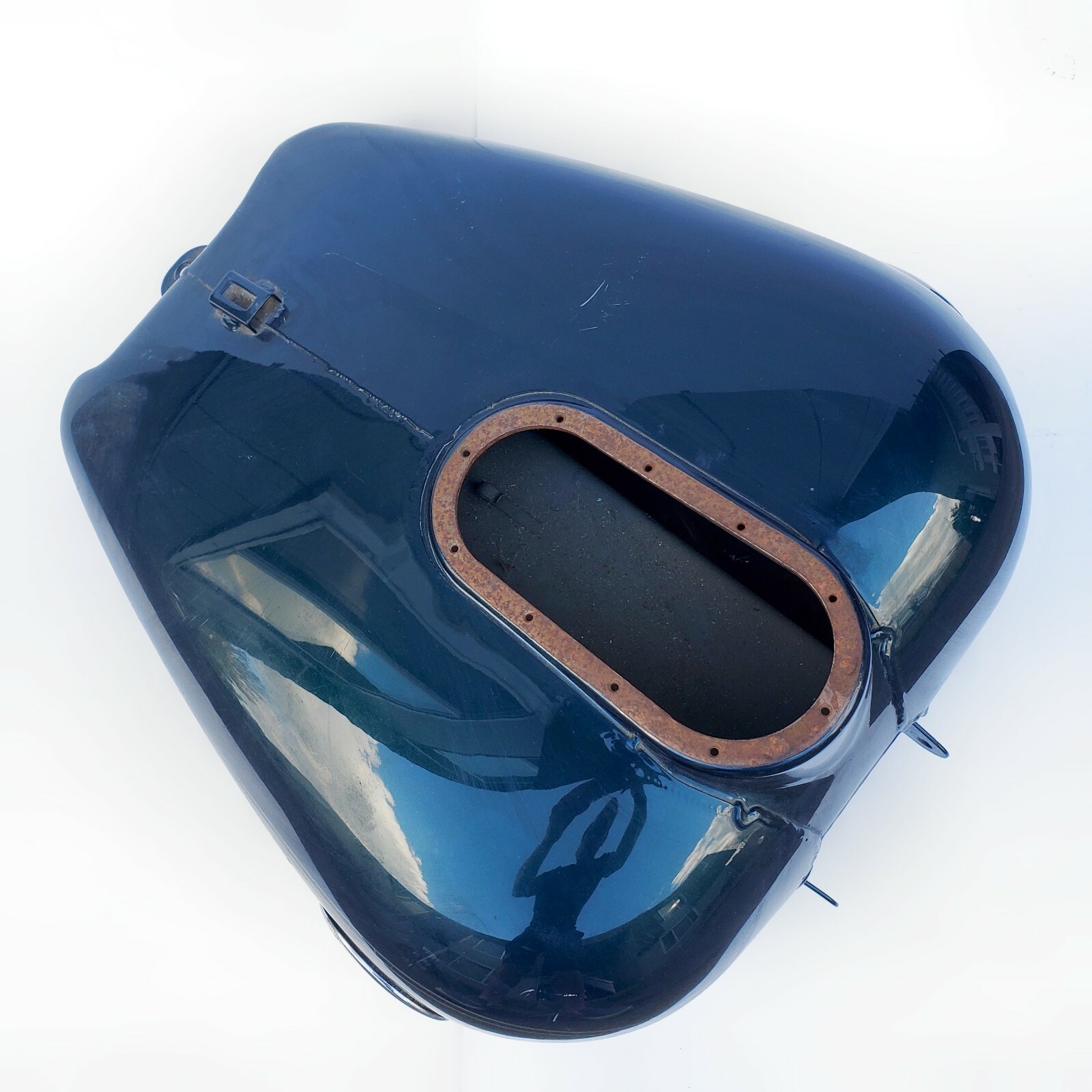 2001 Harley Davidson Touring Heritage Full Fuel Gas Tank Jade Sunglo