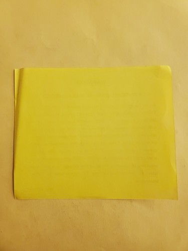 Nintendo NES Rear Projection TV Yellow Warning Insert NES-RPTV-USA - Picture 2 of 2