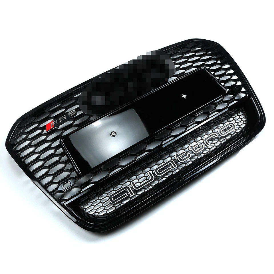 Parrilla superior del radiador delantero con Quattro para Audi A6 S6 C7 RS6 2012-2015 Foto 4 de 4