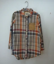 Marley Lilly Shirt Womens Small Button Up Pocket Blank