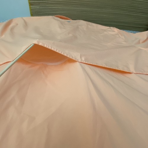 Ocean Coast Mens Vented Fishing Shirt Short Sleeve Size LT Large Salmon Color - Picture 5 of 13