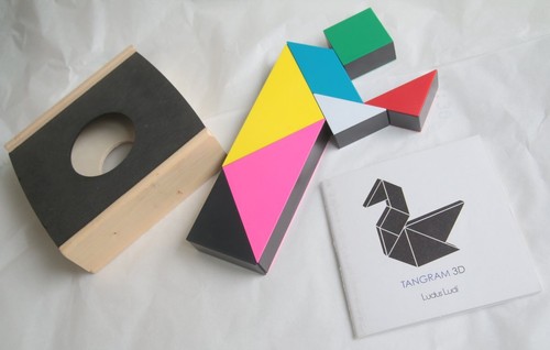 Ludus Ludi Tangram 3d - Colourful Magnetic Tangram - Modern Minimal Design - Afbeelding 1 van 12