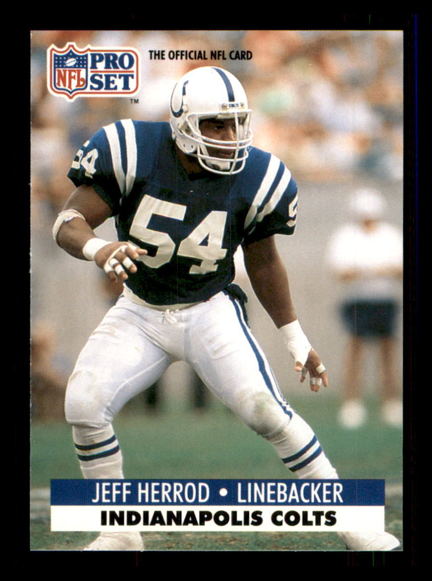 1991 FOOTBALL 1991 Pro Set Jeff Herrod Indianapolis Colts #178 1