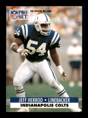 1991 FOOTBALL 1991 Pro Set Jeff Herrod Indianapolis Colts #178 1