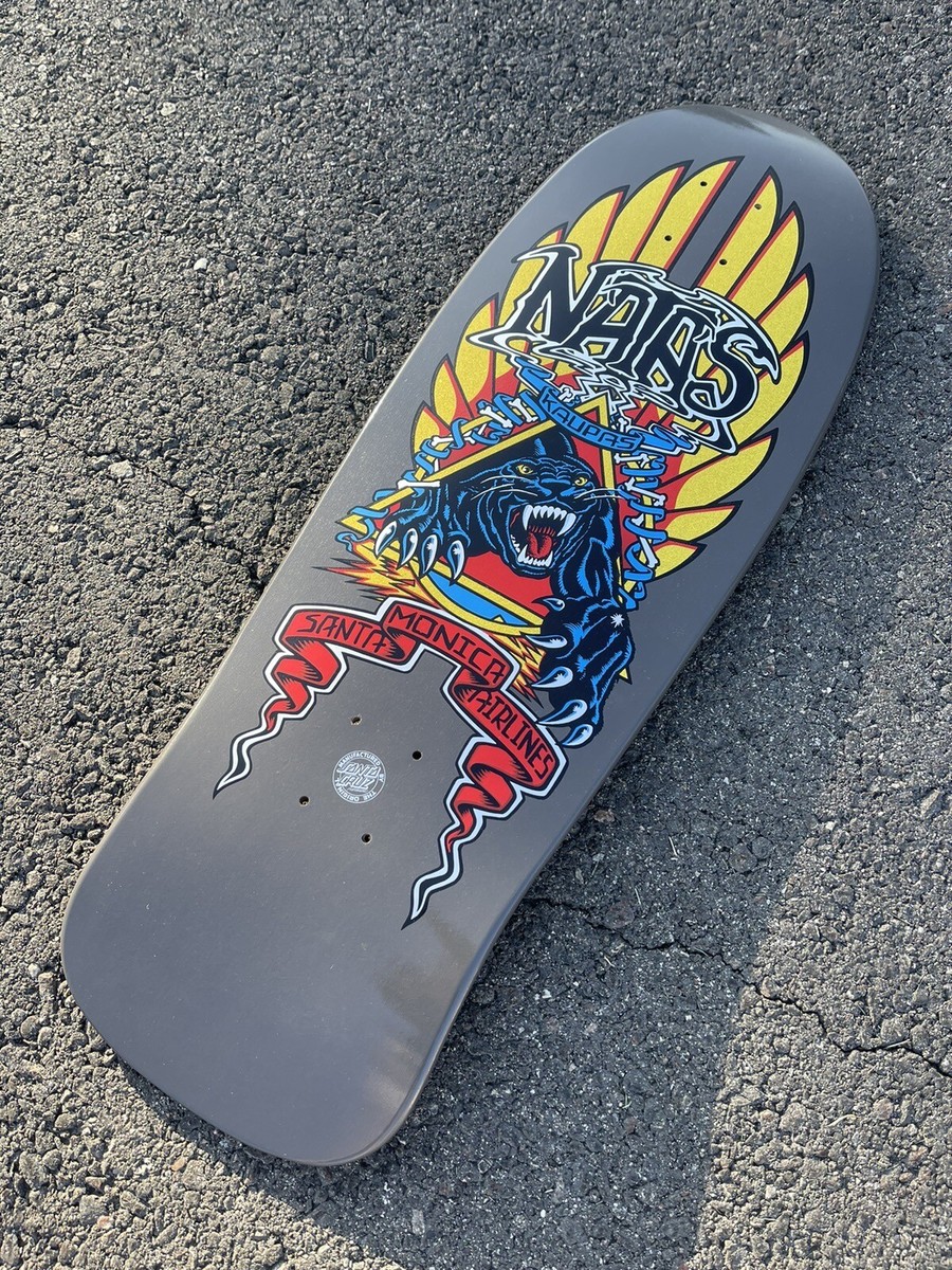 Santa Cruz Natas Kaupas Skateboard Skate Deck Grey Dip W/ Metallic