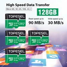 2X 4X 128GB Micro TF SD Card SDHC Class 10 U3 Memory Card High Speed Flash Cards