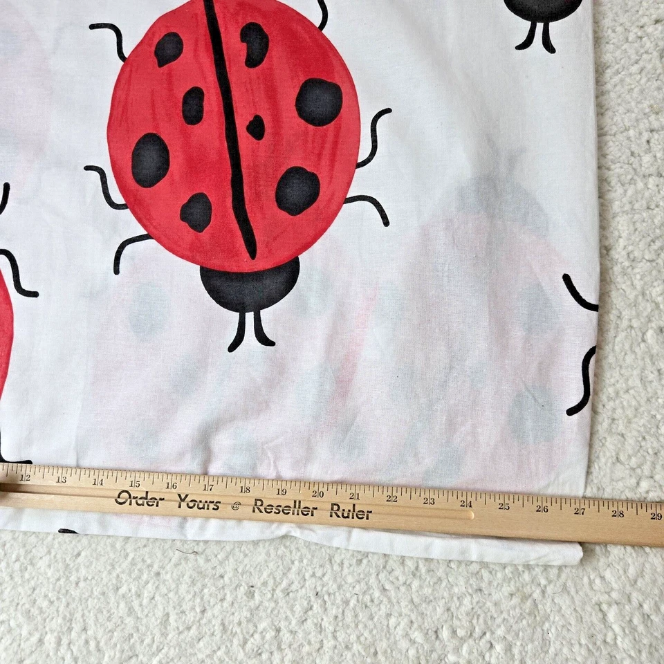 Funda de Almohada Lady Bug Euro Simu Cuadrada Lino Mezcla de Algodón Rojo Negro Phi Mu Foto 2 de 4