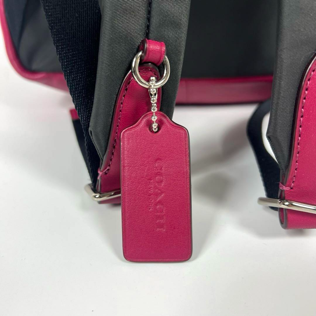 Coach Medium Charlie Backpack In Signature Leather (Pink) *NEW Coach F30550 Medium Charlie Backpack In Pink Coral NWT $350  main image 3