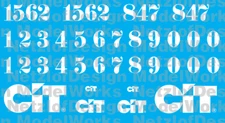 N Scale - CIT Rail Resources (CITX) Locomotive Decal Set