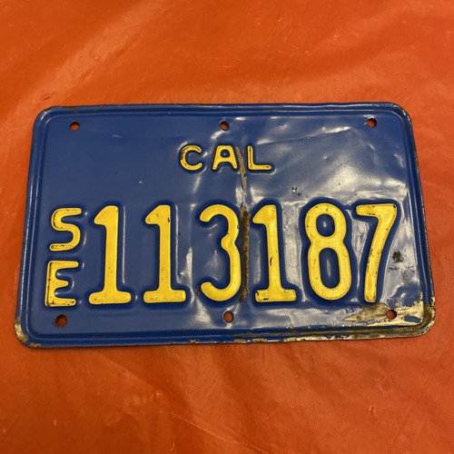 1970's 1980's California SPECIAL EQUIPMENT License Plate eBay