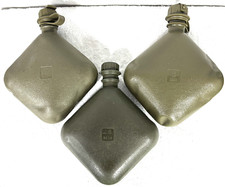 US Military 3- 2 Quart Canteens 2 Qt Collapsible Water Bottle Green