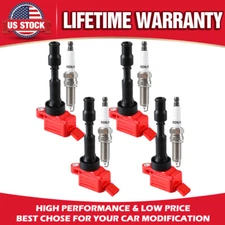 SET of 4 Ignition Coil & Iridium Spark Plug for 2021 2022 KIA Seltos 2.0L UF816