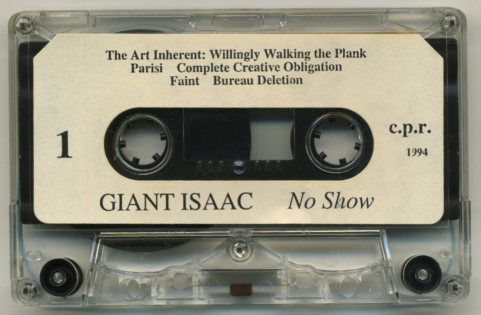 GIANT ISAAC "No Show"; Demo Cassette Tape 1994; Chicago Noise Math Rock - Image 2 of 4