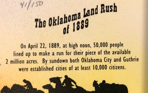 Bevil Hand Painted Oklahoma Land Rush 2007 First Day Of Issue w/COA Sc 4121 - Picture 4 of 7
